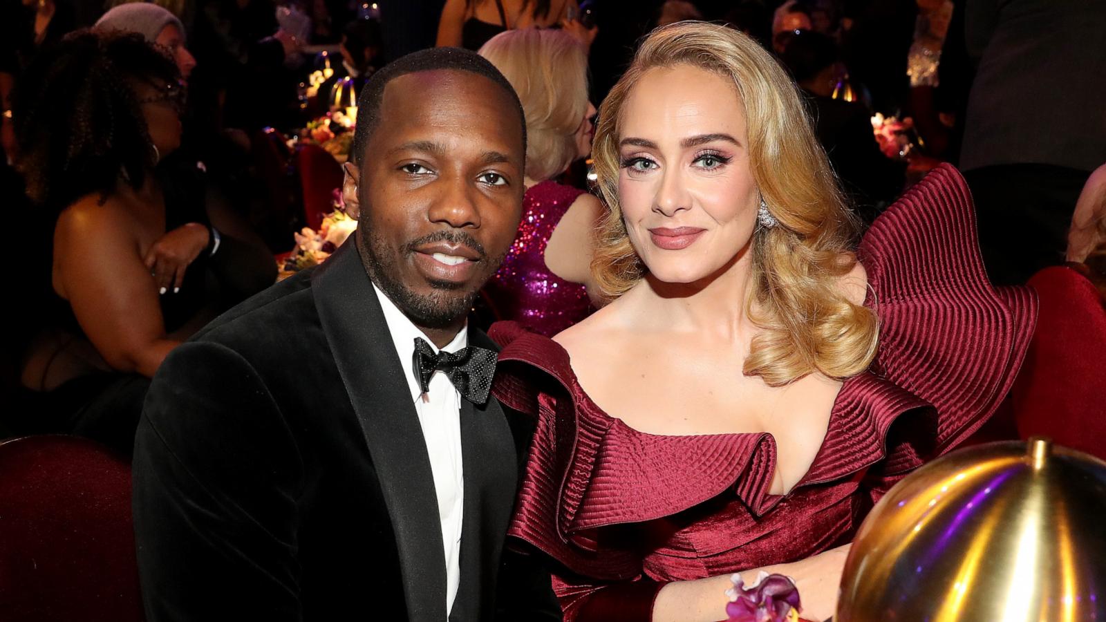 PHOTO: Rich Paul and Adele attend the 65th GRAMMY Awards at Crypto.com Arena on Feb. 05, 2023 in Los Angeles.