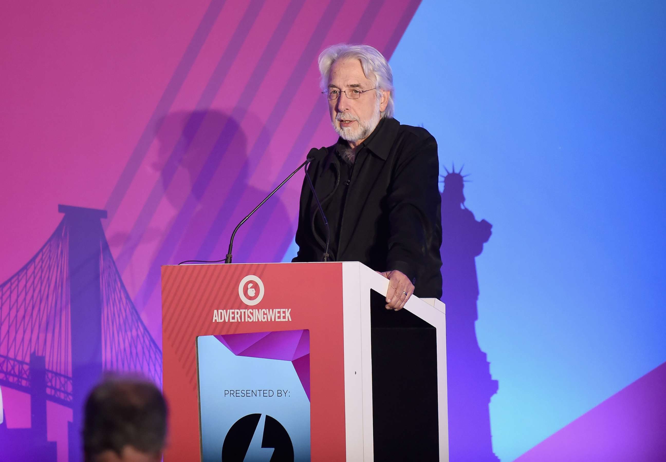 PHOTO: Richard Gingras speaks onstage at Mobile Speed at Times Center Hall during 2016 Advertising Week New York on Sept. 26, 2016 in New York City.