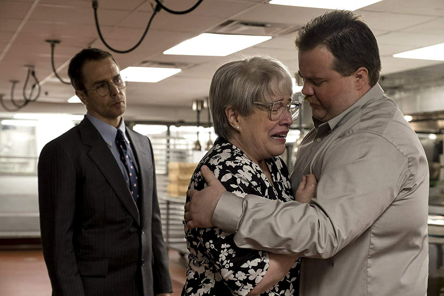 PHOTO: Kathy Bates, Sam Rockwell and Paul Walter Houser in a scene from the 2019 film, "Richard Jewell."