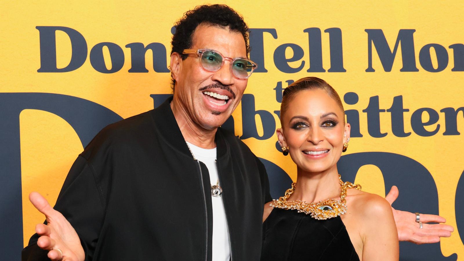 PHOTO: (L-R) Lionel Richie and Nicole Richie attend the Los Angeles premiere of "Don't Tell Mom the Babysitter's Dead" at The Grove on April 02, 2024 in Los Angeles.