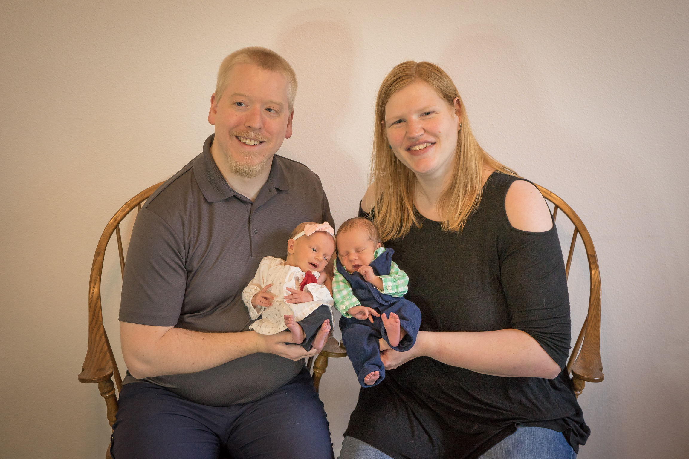 PHOTO: Philip and Rachel Ridgeway welcomed twins Lydia and Timothy, who were born from donated embryos that were frozen back in 1992.