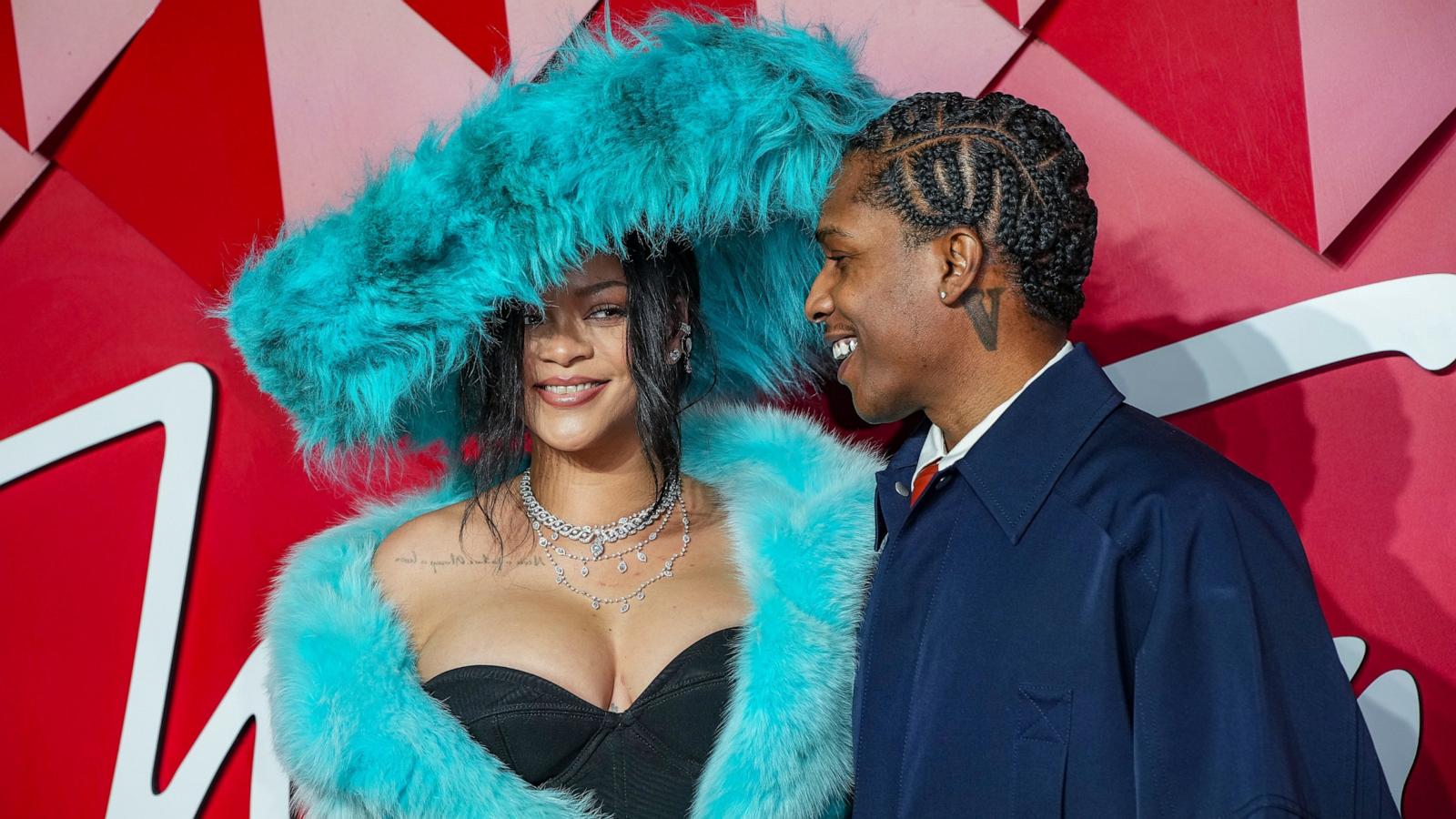 PHOTO: Rihanna and ASAP Rocky pose for photographers upon arrival at the The Fashion Awards 2024, Dec. 2, 2024, in London. Rihanna and ASAP Rocky pose for photographers upon arrival at the The Fashion Awards 2024, Dec. 2, 2024, in London.