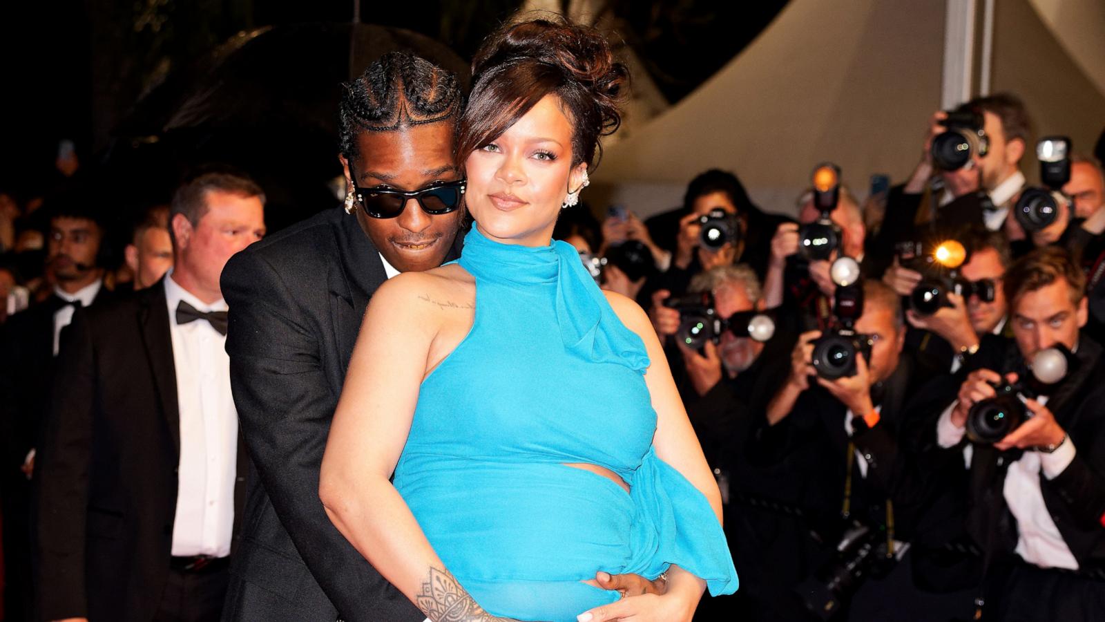 PHOTO: ASAP Rocky and Rihanna depart the "Highest 2 Lowest" red carpet at the 78th annual Cannes Film Festival at Palais des Festivals, May 19, 2025 in Cannes, France.