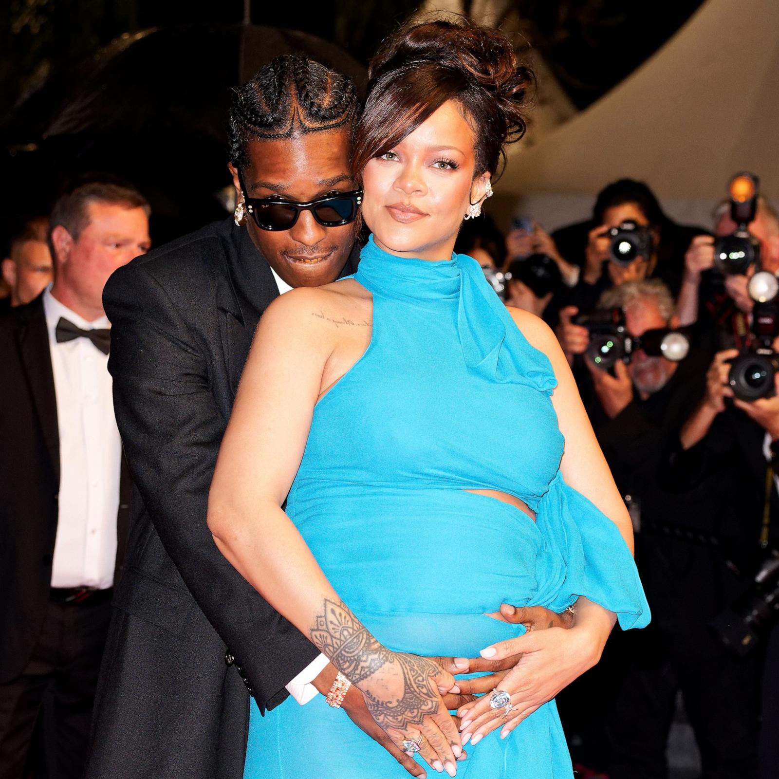 PHOTO: ASAP Rocky and Rihanna depart the "Highest 2 Lowest" red carpet at the 78th annual Cannes Film Festival at Palais des Festivals, May 19, 2025 in Cannes, France.