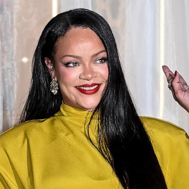 PHOTO: Rihanna poses for a photograph during the launch of her Fenty Beauty brand in Mumbai, April 24, 2026. 