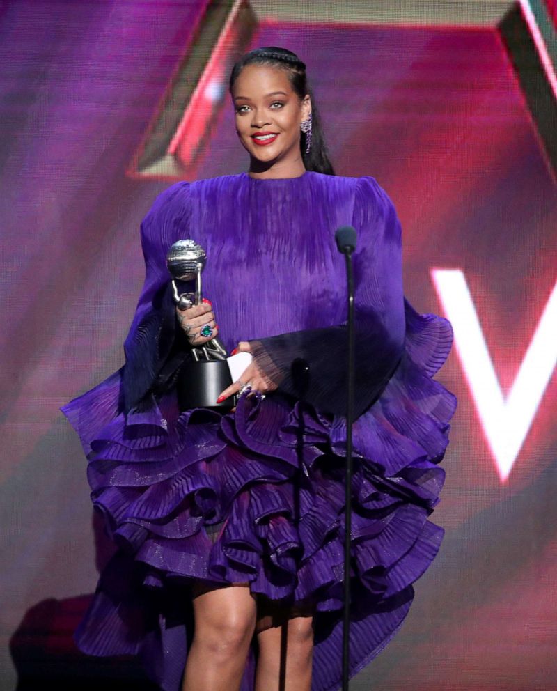 PHOTO: Rihanna accepts the President's Award onstage during the 51st NAACP Image Awards, Presented by BET, at Pasadena Civic Auditorium, Feb. 22, 2020 in Pasadena, Calif.