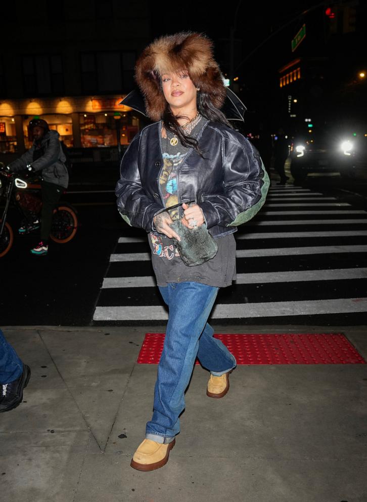 PHOTO: Rihanna is seen, Dec. 29, 2024, in New York.