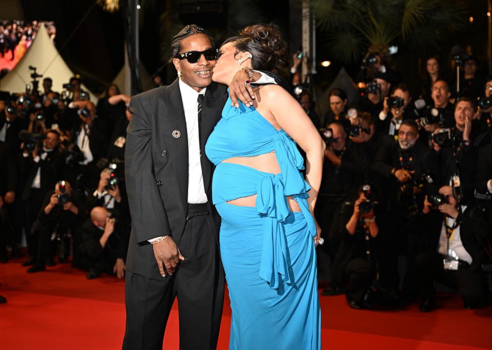PHOTO: Rihanna and Asap Rocky leave after the screening of the film 'Highest 2 Lowest' at the 78th edition of the Cannes Film Festival in Cannes, France, May 19, 2025. 