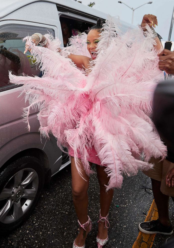 Rihanna's feathered 2019 Barbados Crop Over festival look is making the ...