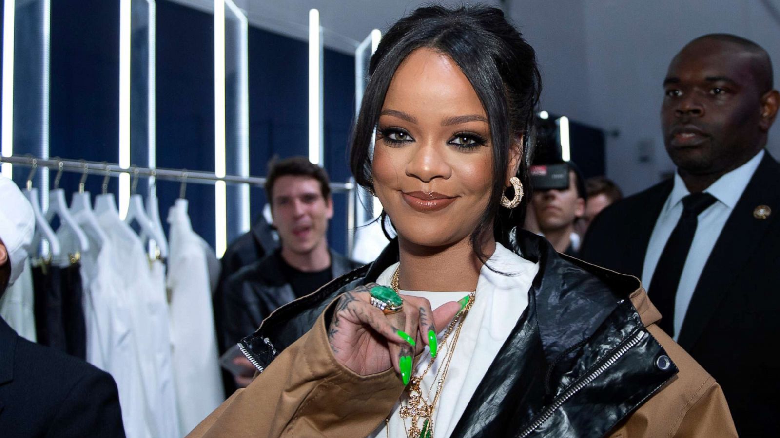 PHOTO: Rihanna attends the Fenty Exclusive Preview on May 23, 2019 in Paris.