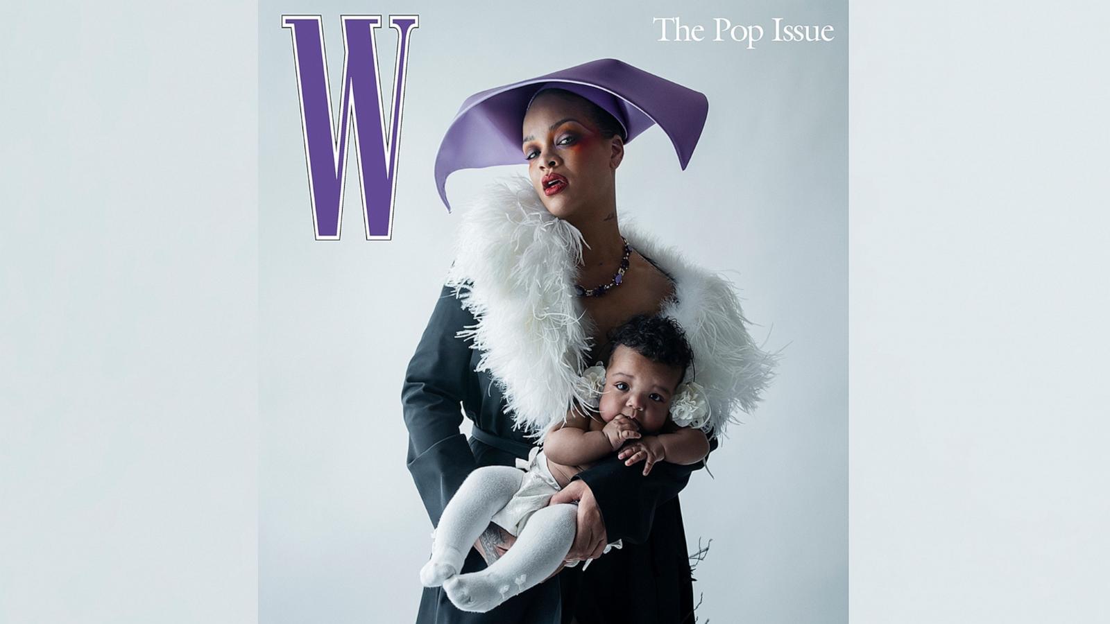 PHOTO: W Magazine released the covers for its latest issue, Volume 3, The Pop Issue, featuring Grammy Award-Winning singer-songwriter and fashion and beauty mogul Rihanna with her daughter Rocki.