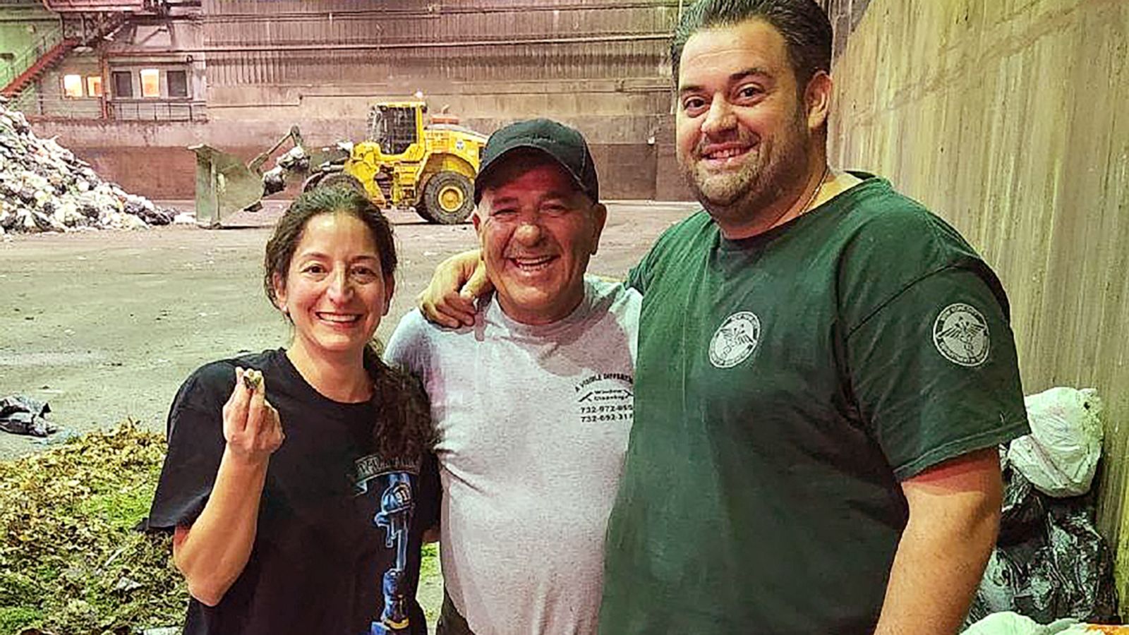 PHOTO: After accidentally throwing out a special ring in the trash, Jackie Cacace called on New York City sanitation workers to help her track it down.