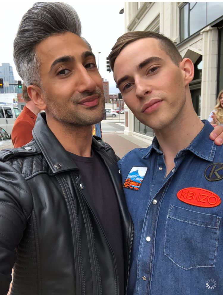 PHOTO: Adam Rippon interviewed "Queer Eye" star Tan France for "Good Morning America."