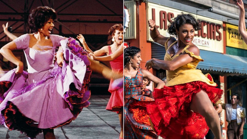 PHOTO: Rita Moreno stars as Anita in the movie "West Side Story" in 1961. | Ariana Debose stars as Anita in 20th Century Studios’ "West Side Story."