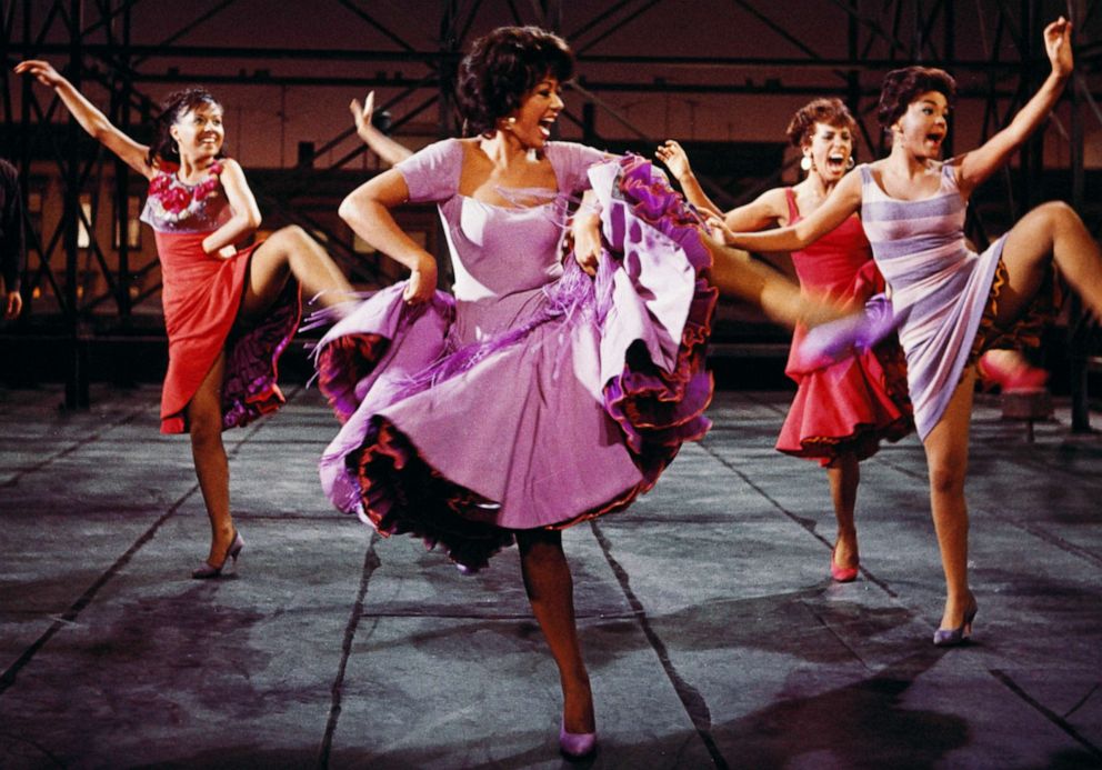 PHOTO: Rita Moreno, as Anita, dances in a publicity image for the film adaptation of "West Side Story."