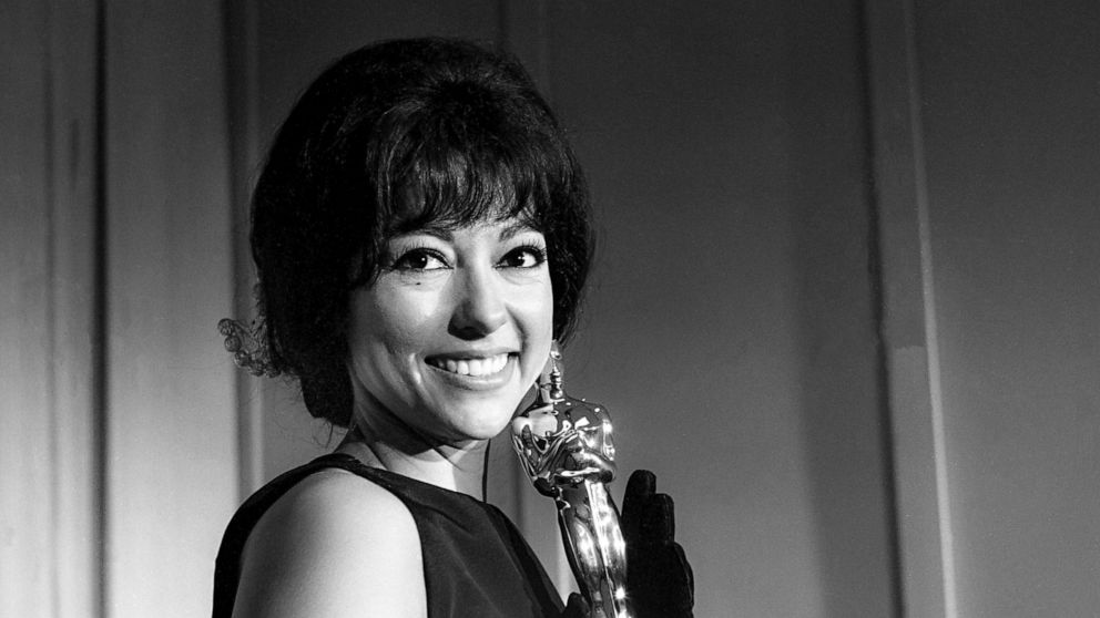 PHOTO: In this April 9, 1962, file photo, Rita Moreno poses with her Oscar after she was named "Best Supporting Actress" for her role in "West Side Story."