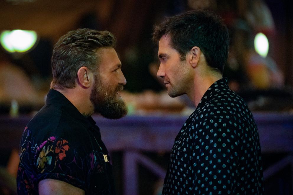 PHOTO: Jake Gyllenhaal and Conor McGregor star in Road House.