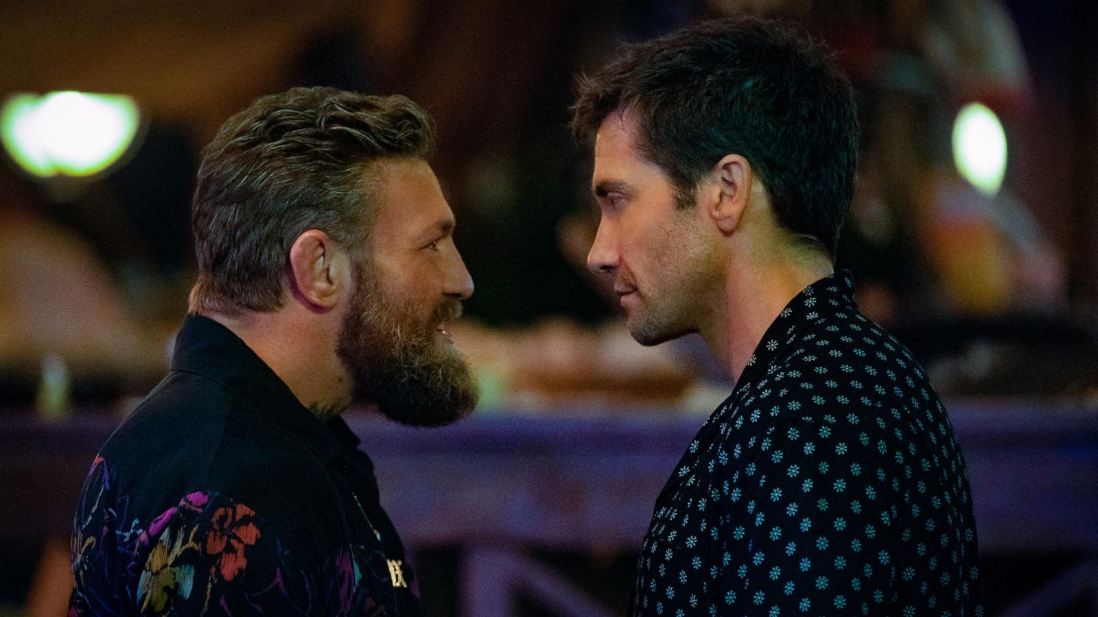 PHOTO: Conor McGregor and Jake Gyllenhaal in a scene from "Road House."