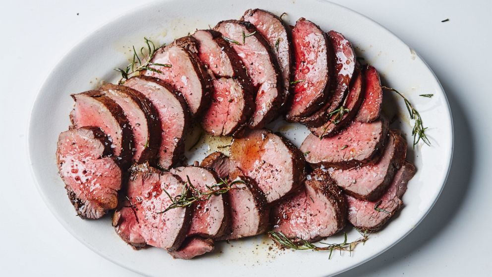 PHOTO: Roast Beef Tenderloin with Garlic and Rosemary.