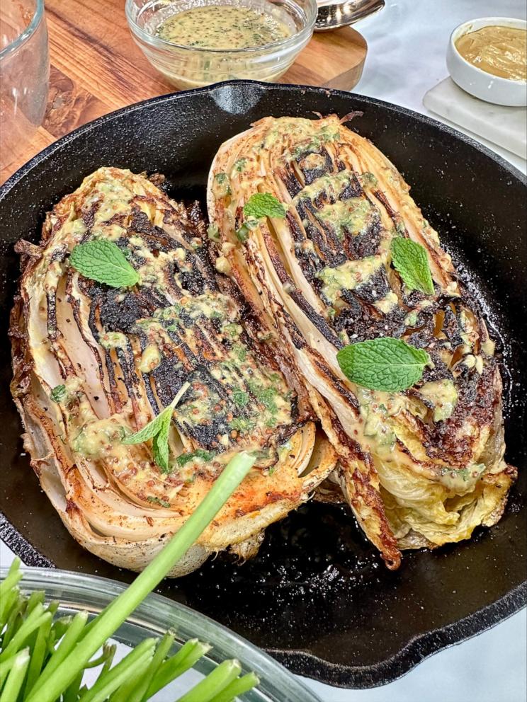 PHOTO: Roasted Cabbage with Honey, Mustard, Horseradish, Mint and Toasted Spices