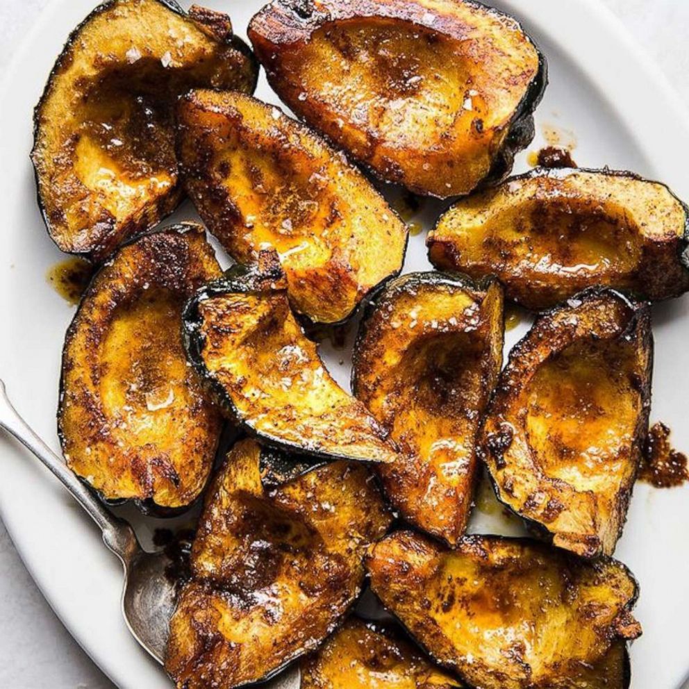 PHOTO: Spiced butter-roasted acorn squash.