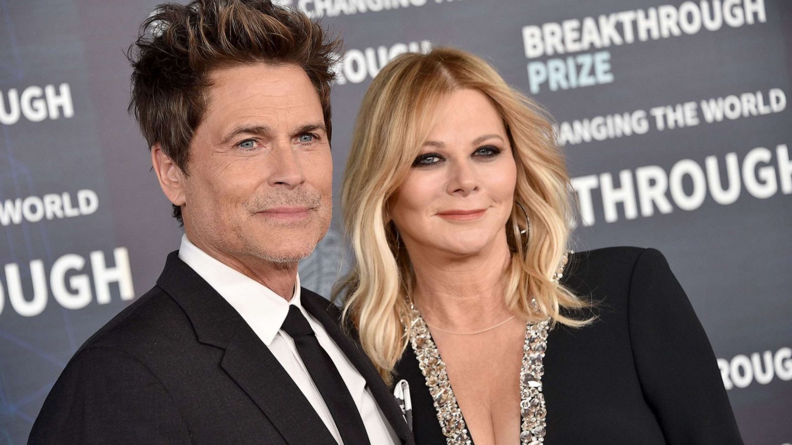 PHOTO: Rob Lowe and Sheryl Berkoff attend the 9th Annual Breakthrough Prize Ceremony at Academy Museum of Motion Pictures on April 15, 2023 in Los Angeles.