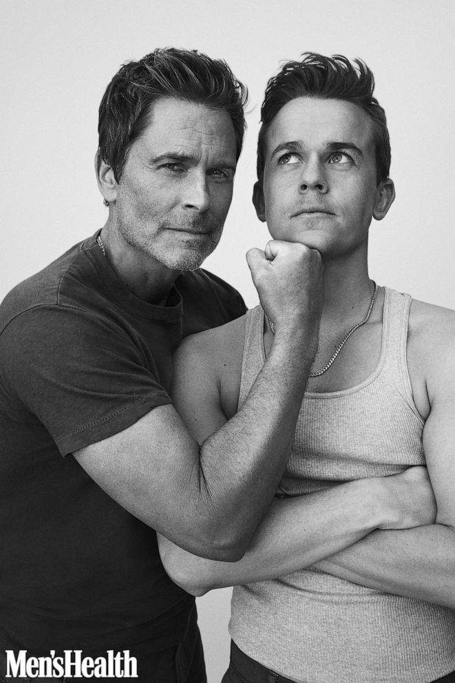 PHOTO: Rob Lowe and John Owen Lowe appear in a cover story in Men's Health magazine.