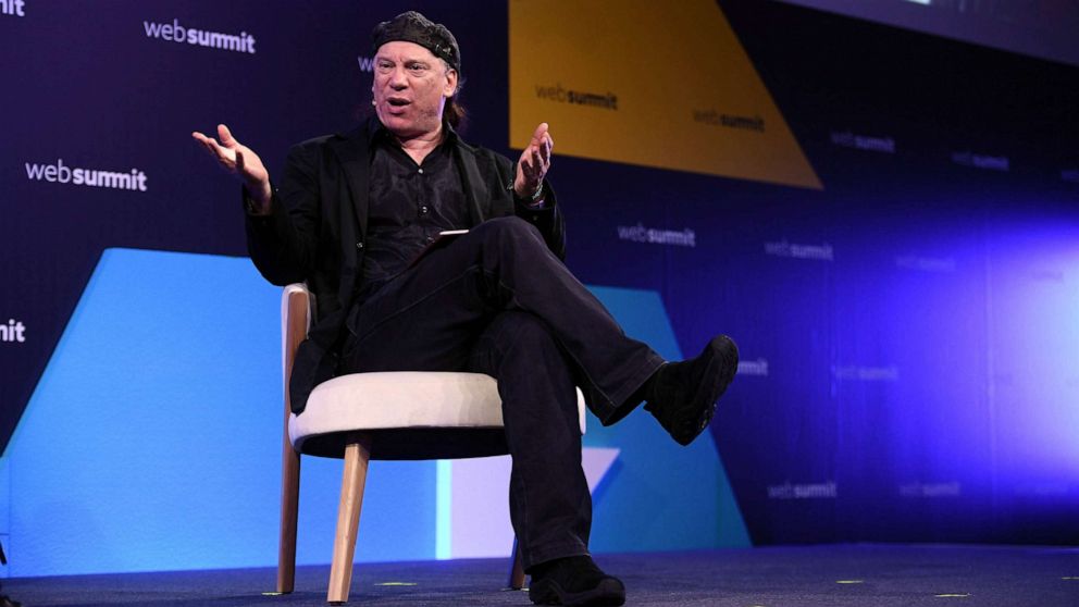 PHOTO: FILE - Rob Schwartz, Asia Bureau Chief, Billboard, on the ContentMakers stage during day two of Web Summit 2019 at the Altice Arena in Lisbon, Portugal, Nov. 6 2019.