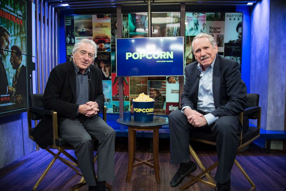 PHOTO: Robert DeNiro appears on "Popcorn with Peter Travers" at ABC News studios, Dec. 16, 2019, in New York.