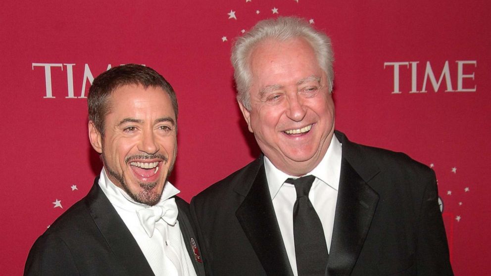 Robert Downey Jr. and Robert Downey Sr. attend Time's "100 Most Influential People In The World" Gala at Jazz at Lincoln Center in New York City on May 8, 2008.