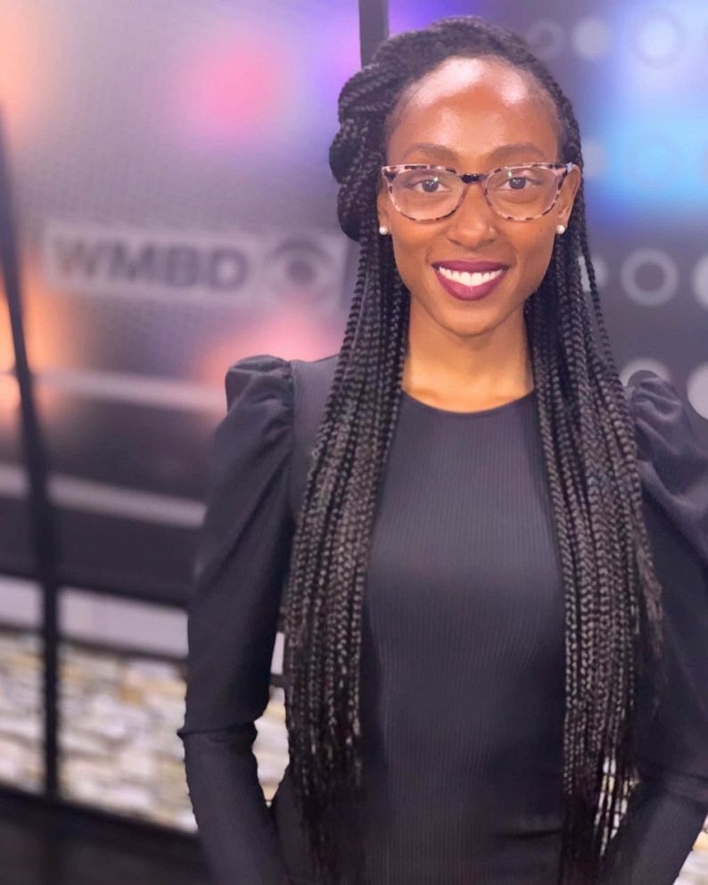 PHOTO: Treasure Roberts opens up about wearing braids on television as a news anchor.