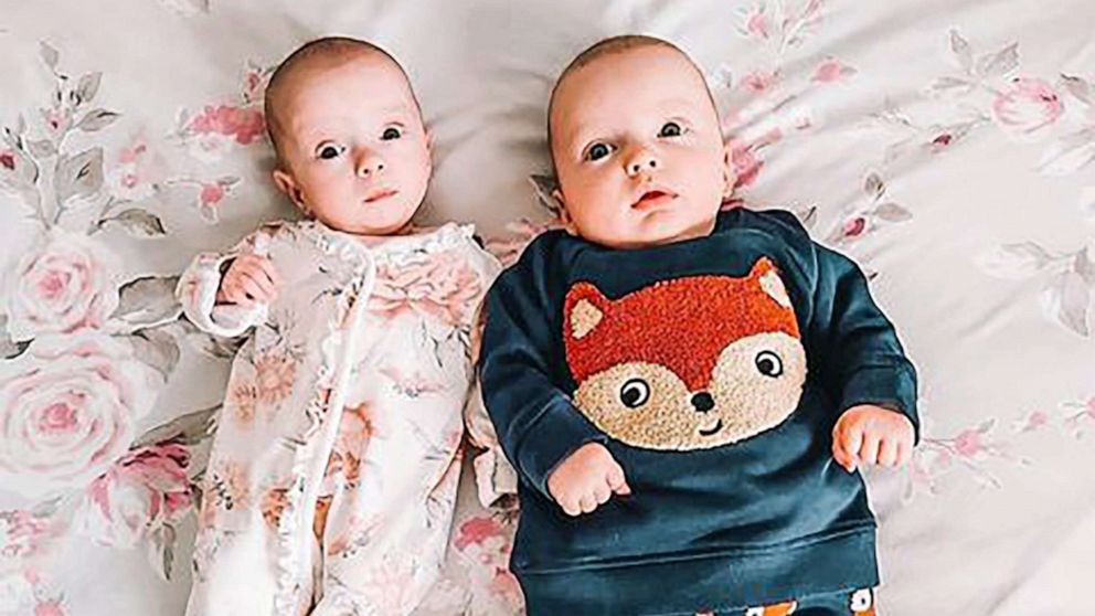 PHOTO: Twins Noah and Rosalie were born on the same day but were conceived at different points.