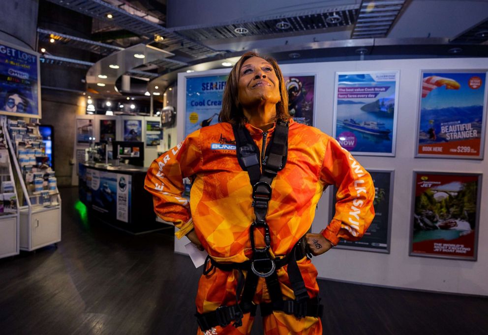 PHOTO: Robin Roberts visits The Sky Tower in Aukland, New Zealand for "Good Morning America."