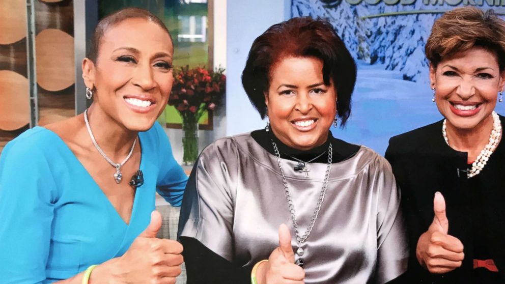 PHOTO: ABC News' Robin Roberts and her sisters are pictured on the "Good Morning America" set on Feb. 20, 2013.