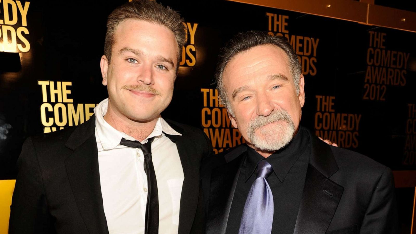 PHOTO: Zak Williams and Robin Williams at Hammerstein Ballroom in New York, April 28, 2012.