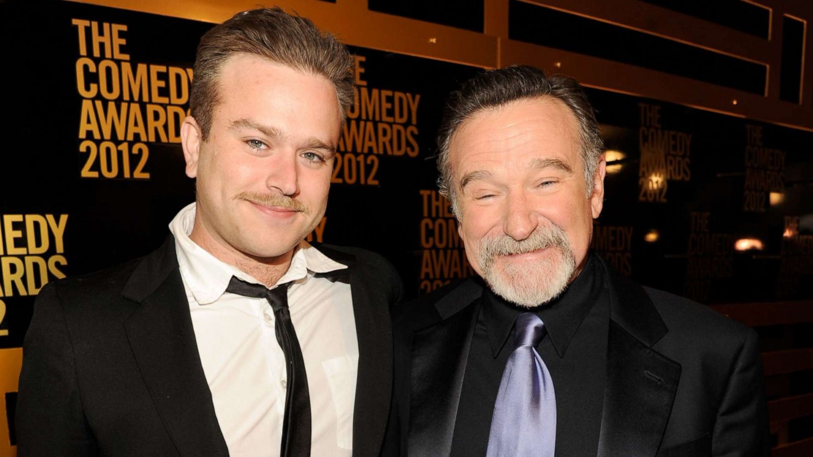 PHOTO: Zachary Pym Williams and Robin Williams attend The Comedy Awards 2012 at Hammerstein Ballroom on April 28, 2012, in New York.