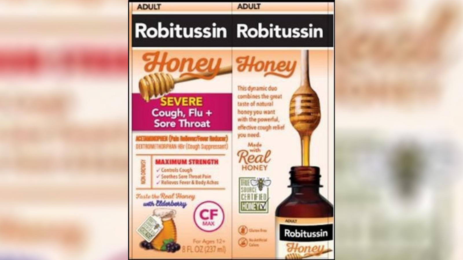 PHOTO: Haleon is voluntarily recalling eight lots of Robitussin Honey CF Max Day Adult and Robitussin Honey CF Max Nighttime Adult to the consumer level.