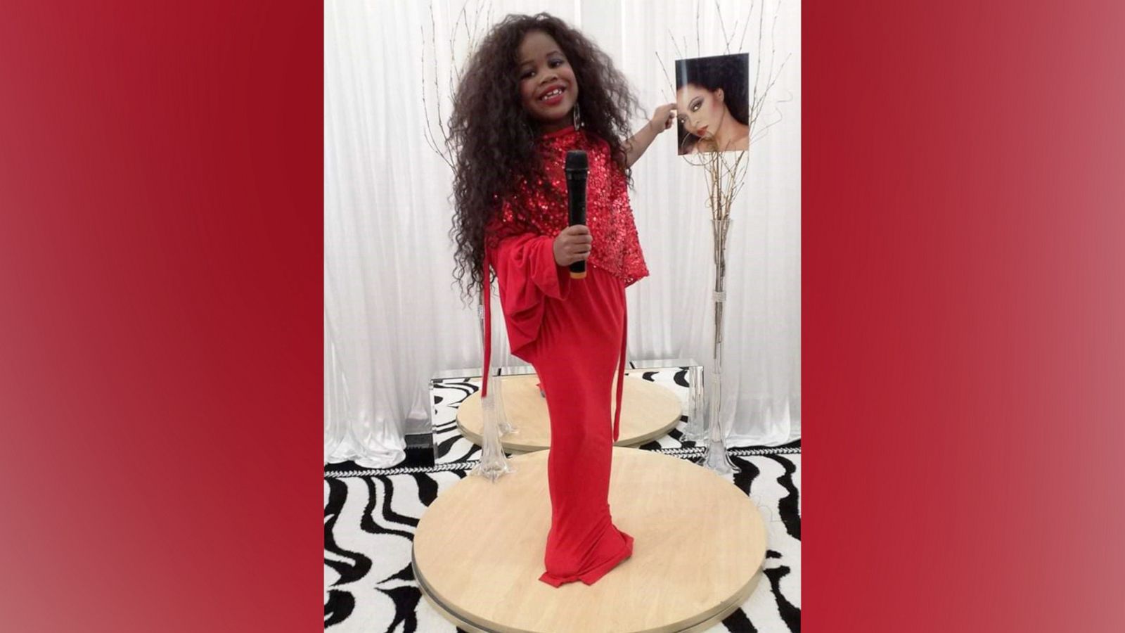 PHOTO: Rosie loves to play dress up and share what she's learned about legends like Diana Ross.