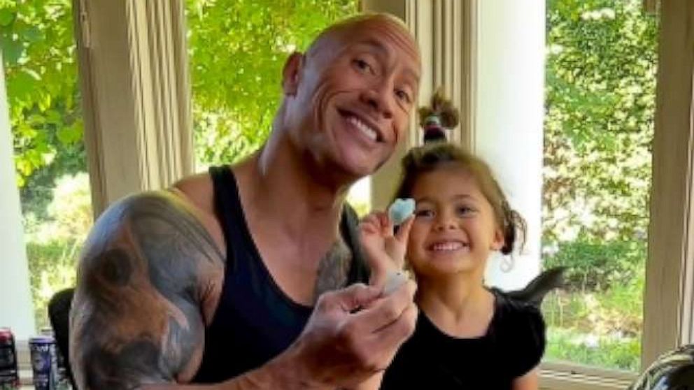 On Instagram, Dwayne 'The Rock' Johnson shared a short video hanging out  with his youngest daughter, 4-year-old Tiana. In the clip, Johnson…