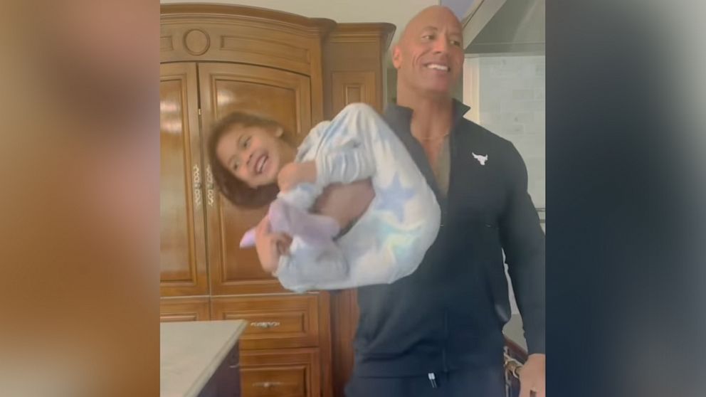 On Instagram, Dwayne 'The Rock' Johnson shared a short video hanging out  with his youngest daughter, 4-year-old Tiana. In the clip, Johnson…