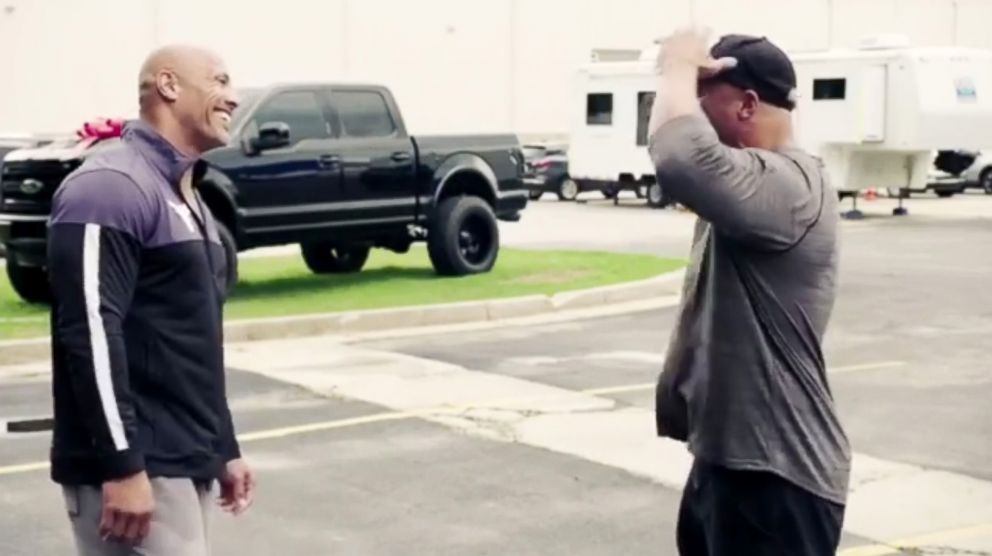 PHOTO: Dwayne Johnson posted this video with this caption on Instagram: "SURPRISE! I love handing over keys, July 30, 2018.