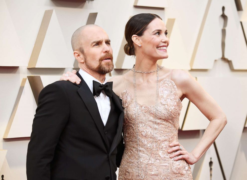 PHOTO: Sam Rockwell and Leslie Bibb attend the 91st Annual Academy Awards, Feb. 24, 2019 in Hollywood, Calif.