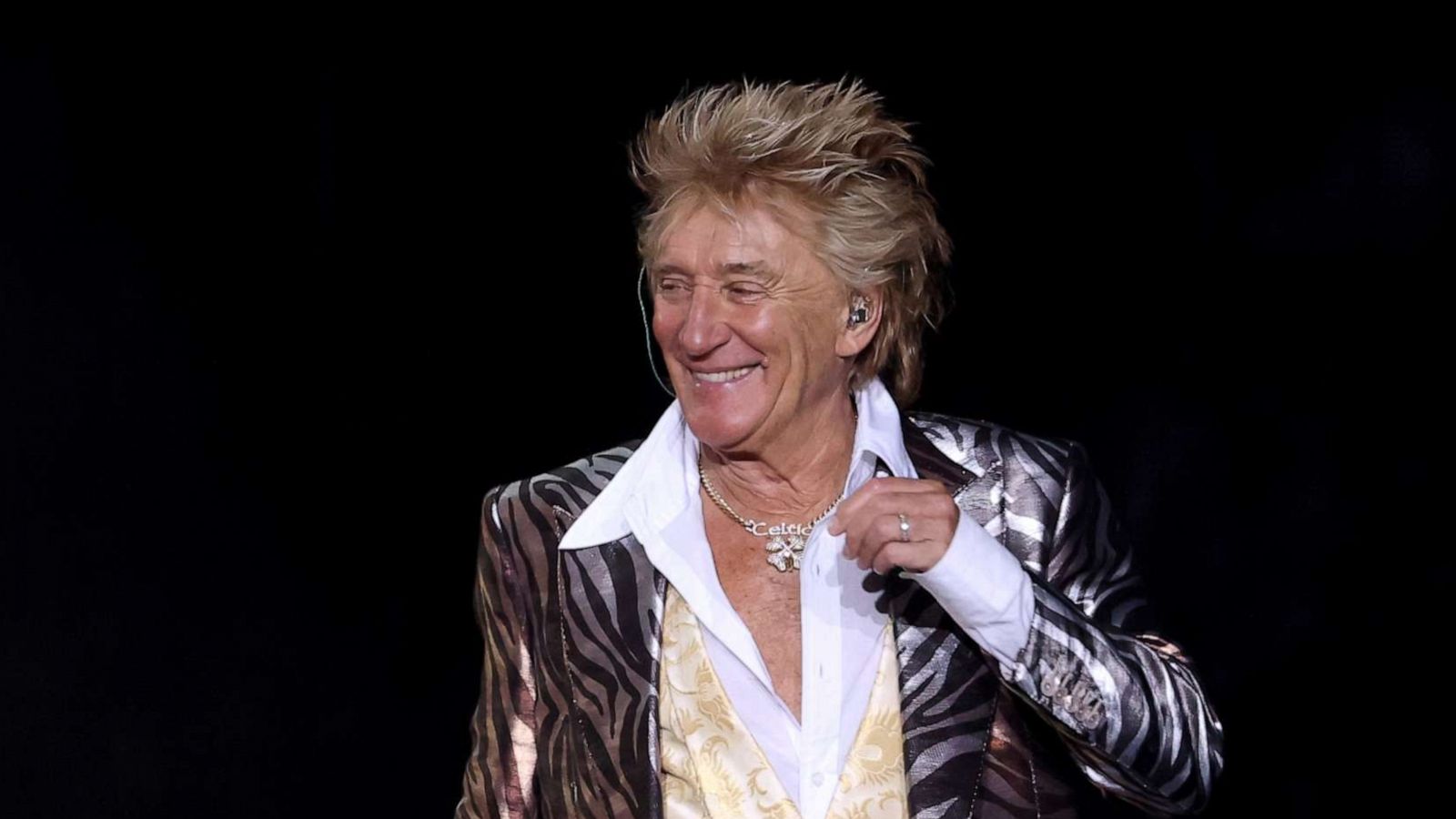 PHOTO: Rod Stewart performs at Spark Arena on April 9, 2023 in Auckland, New Zealand.