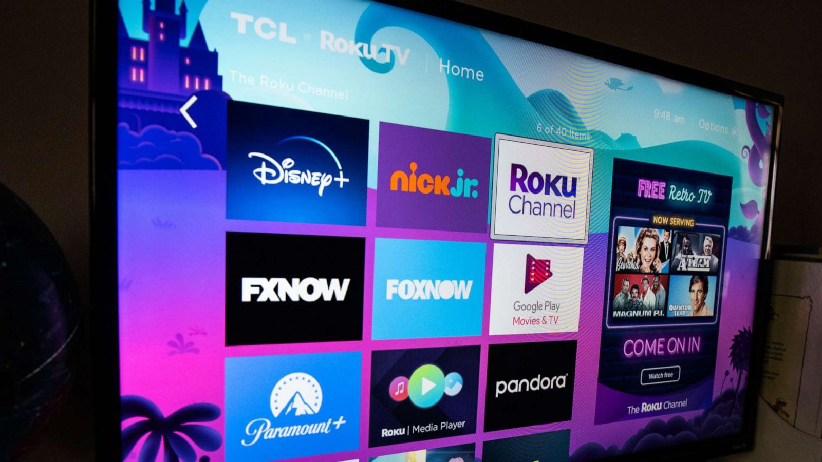 PHOTO: Roku on a Smart television, May 2, 2021.