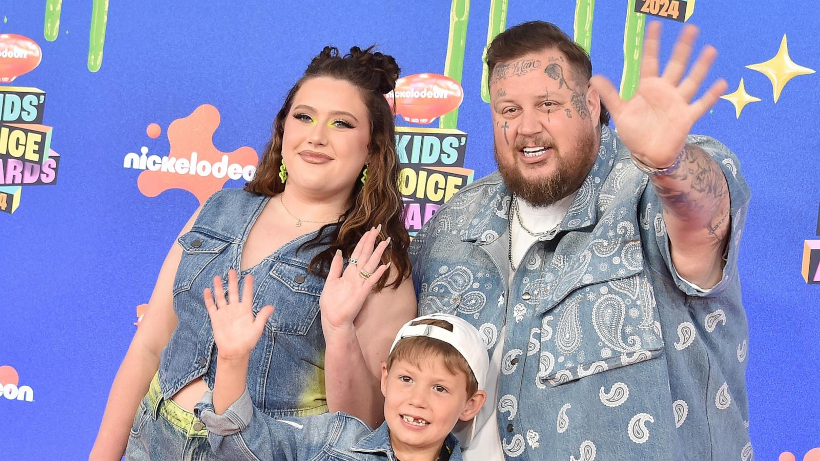 PHOTO: Bailee Ann, Jelly Roll and Noah Buddy DeFord attend the 2024 Nickelodeon's Kids' Choice Awards at Barker Hangar on July 13, 2024 in Santa Monica, Calif.