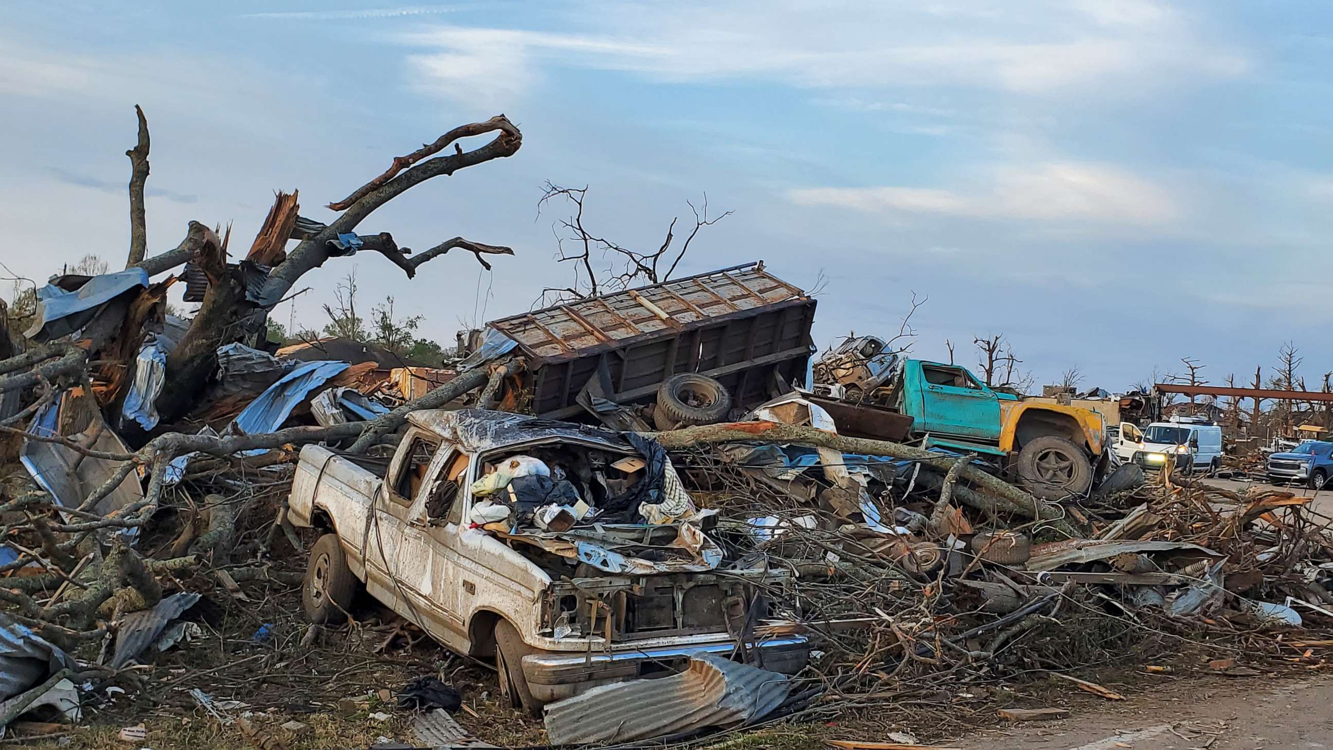 PHOTO: Aftermath of a tornado that hit on Mar. 24, 2023 is seen in Rolling Fork, Miss., Mar. 26, 2023.