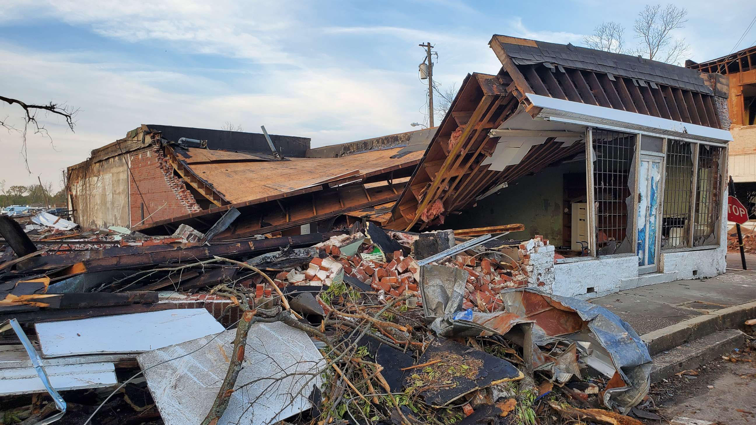 PHOTO: Aftermath of a tornado that hit on Mar. 24, 2023 is seen in Rolling Fork, Miss., Mar. 26, 2023.