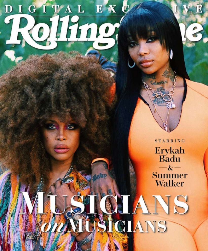 PHOTO: Erykah Badu and Summer Walker for the cover of Rolling Stone captured by Kennedi Carter.