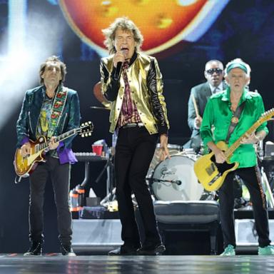 PHOTO: Ronnie Wood, Mick Jagger, Steve Jordan , and Keith Richards and of The Rolling Stones perform during 'Stones Tour '24 Hackney Diamonds' at MetLife Stadium on May 26, 2024 in East Rutherford, New Jersey. 