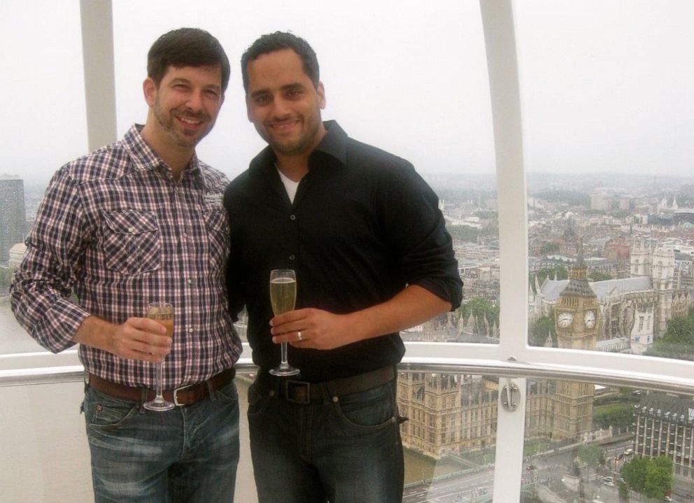 PHOTO: Tim Merrell and Jose Rolon in London.